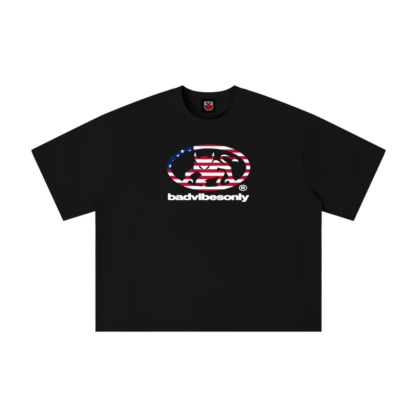 BADVIBESONLY® UNITED STATES OF AMERICA TEE [BLACK]