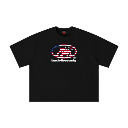 BADVIBESONLY® UNITED STATES OF AMERICA TEE [BLACK]