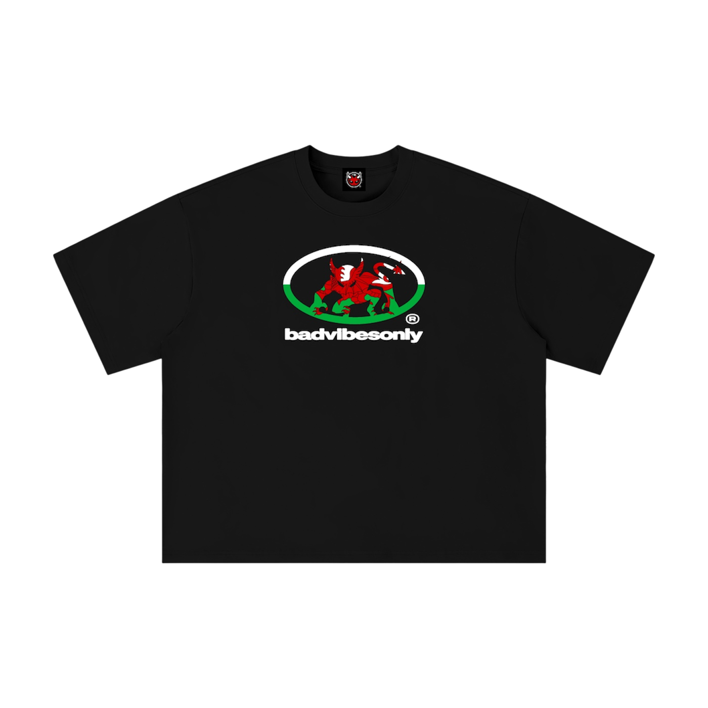 BADVIBESONLY® WALES TEE [BLACK]