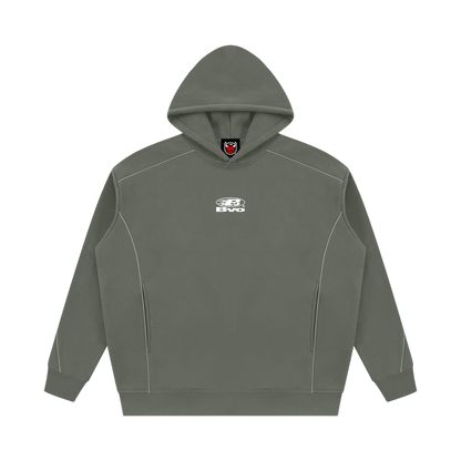 STAPLE LOGO© PIPING FLEECE HOODIE [KHAKI]