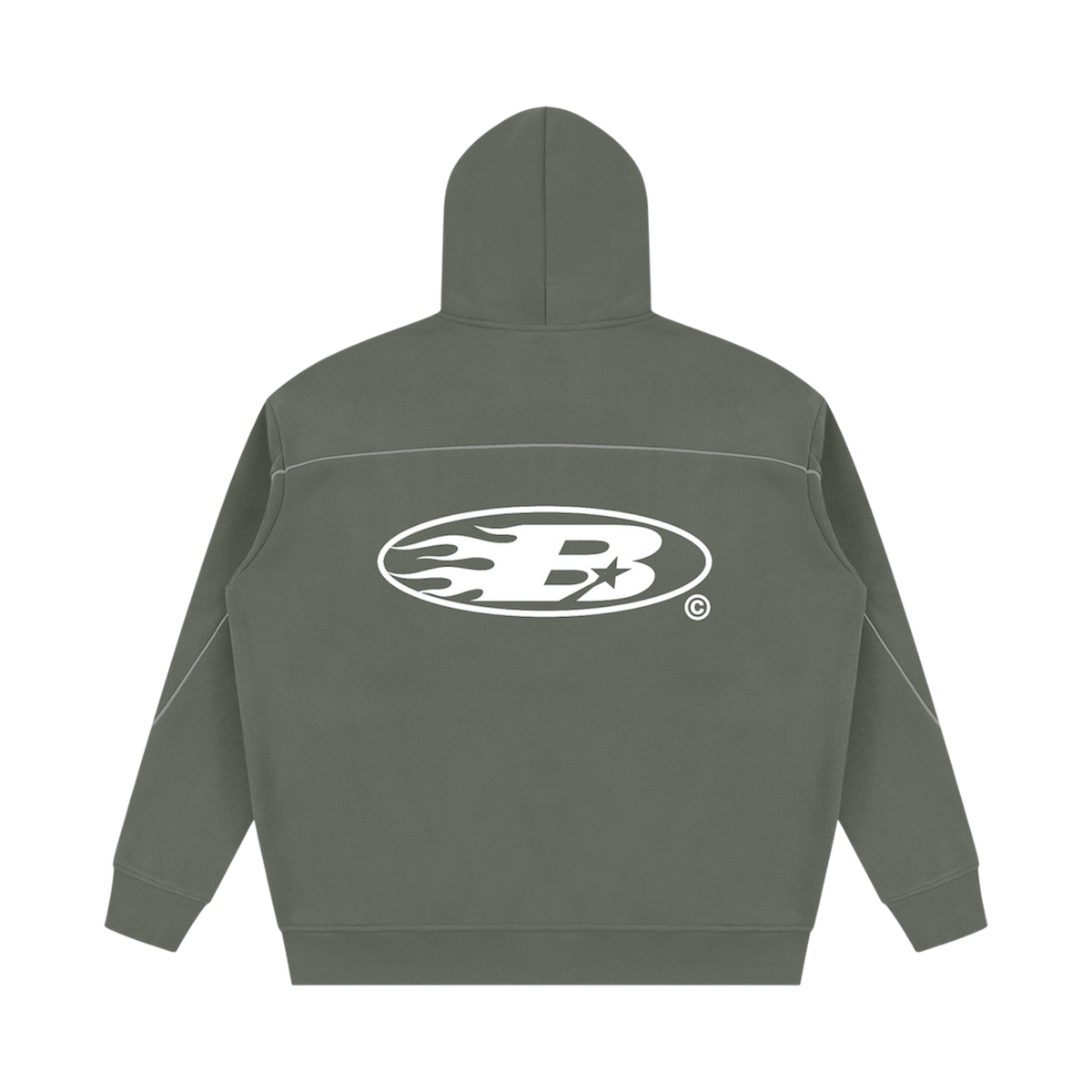 STAPLE LOGO© PIPING FLEECE HOODIE [KHAKI]