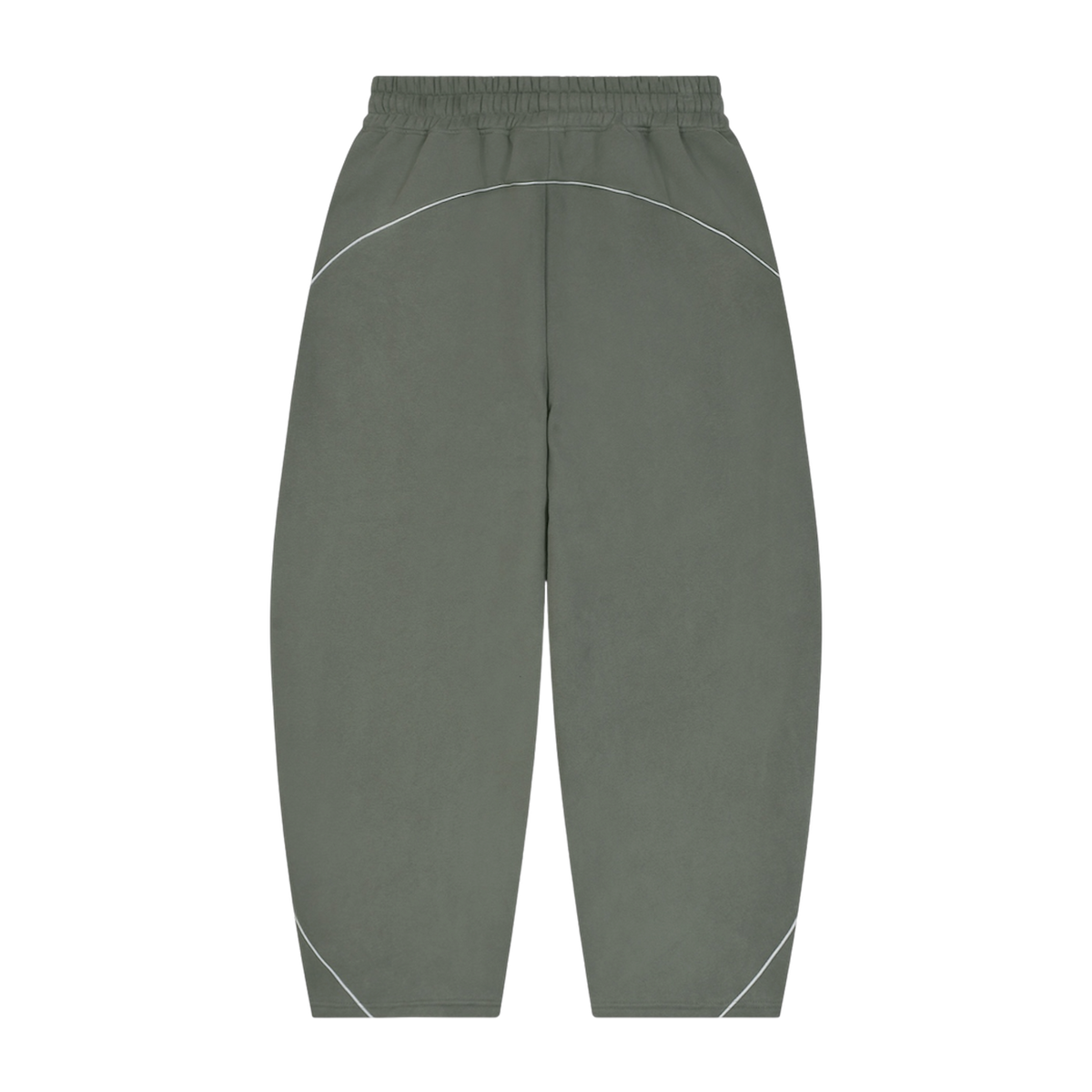 STAPLE LOGO© PIPING FLEECE BARREL LEG SWEATPANTS [KHAKI]