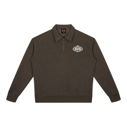 GENTLEMEN QUARTER-ZIP SWEATSHIRT [COFFEE]