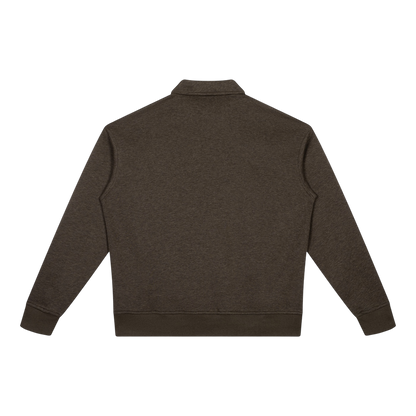 GENTLEMEN QUARTER-ZIP SWEATSHIRT [COFFEE]