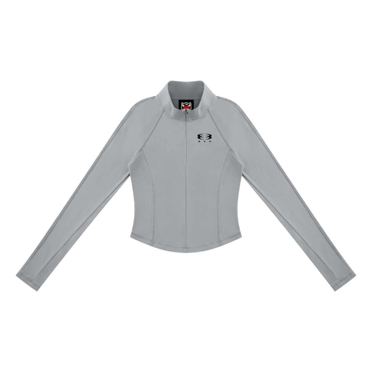 WMNS UNITY LOGO® QUARTER-ZIP YOGA TEE [GREY]