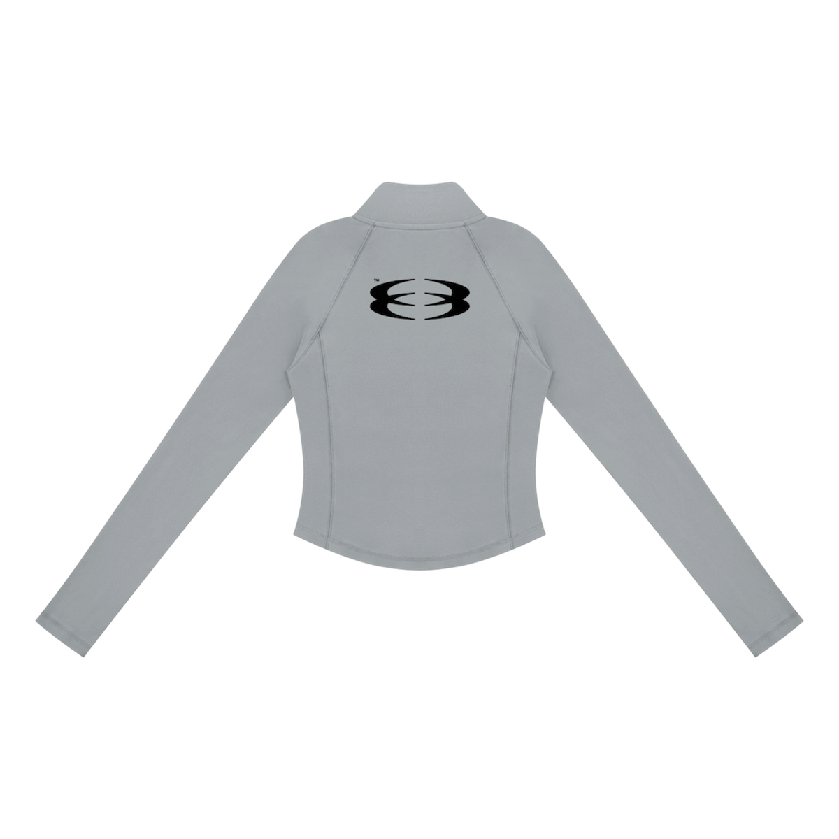 WMNS UNITY LOGO® QUARTER-ZIP YOGA TEE [GREY]