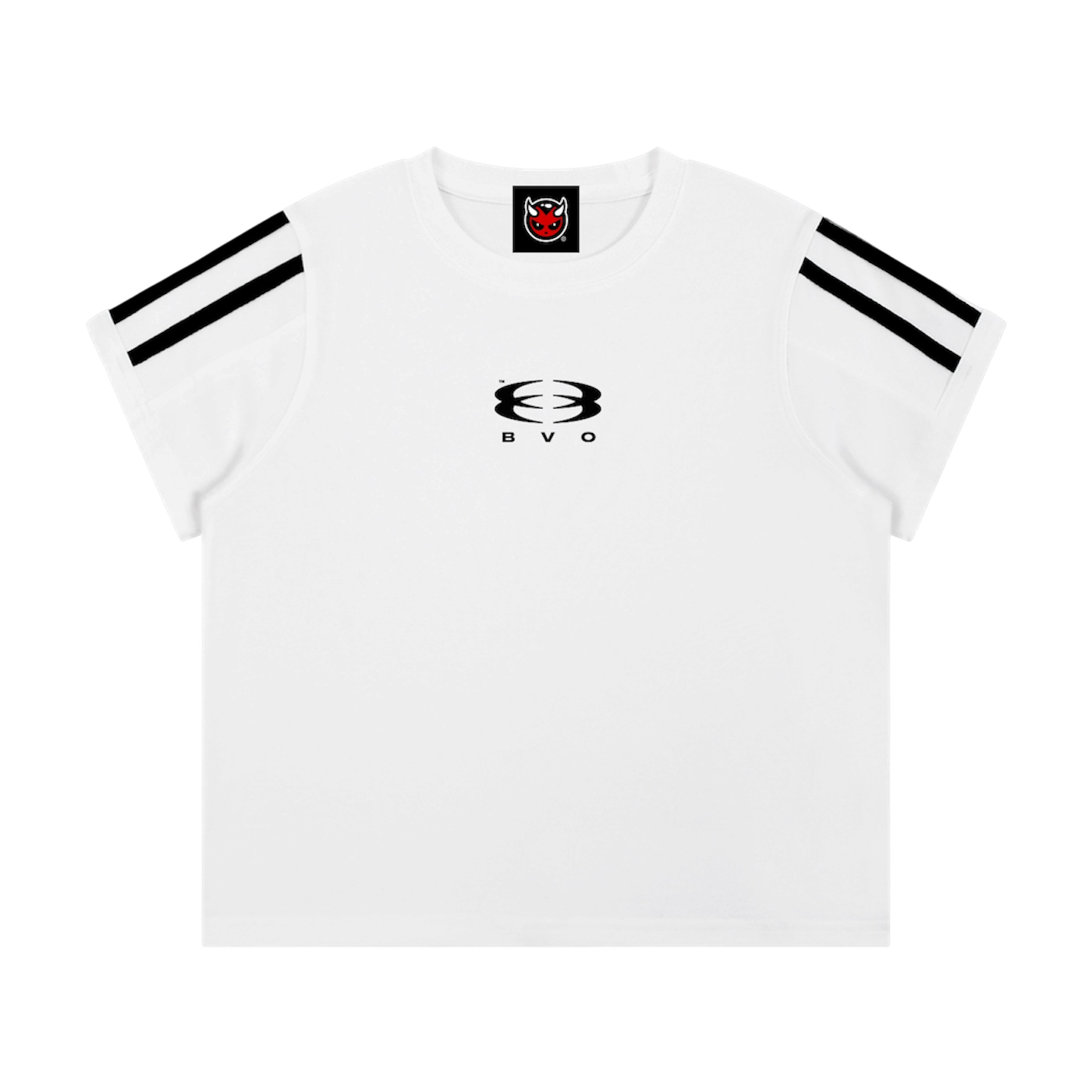 WMNS UNITY LOGO® VARSITY STRIPE TEE [WHITE]