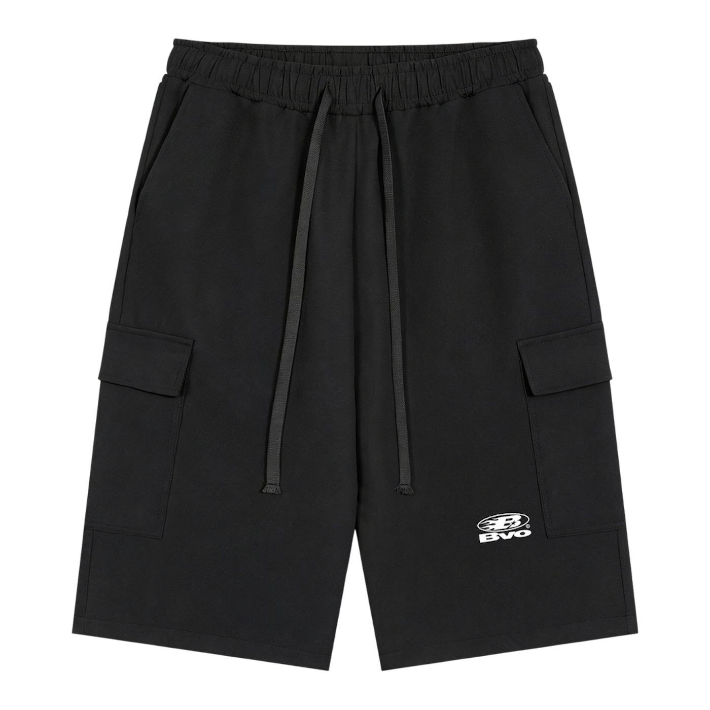 STAPLE LOGO© CARGO SHORTS [BLACK]
