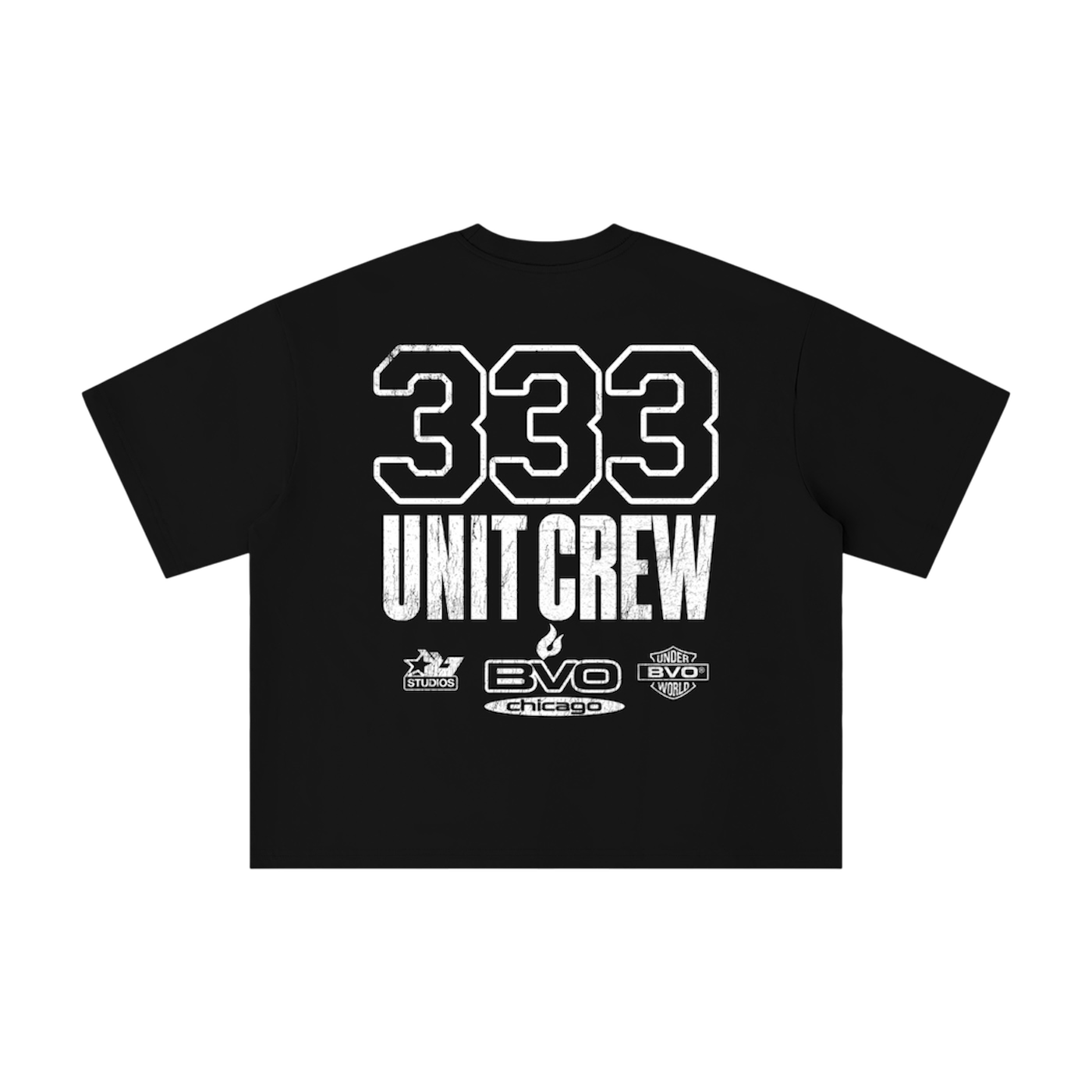333 UNIT CREW TEE [BLACK]